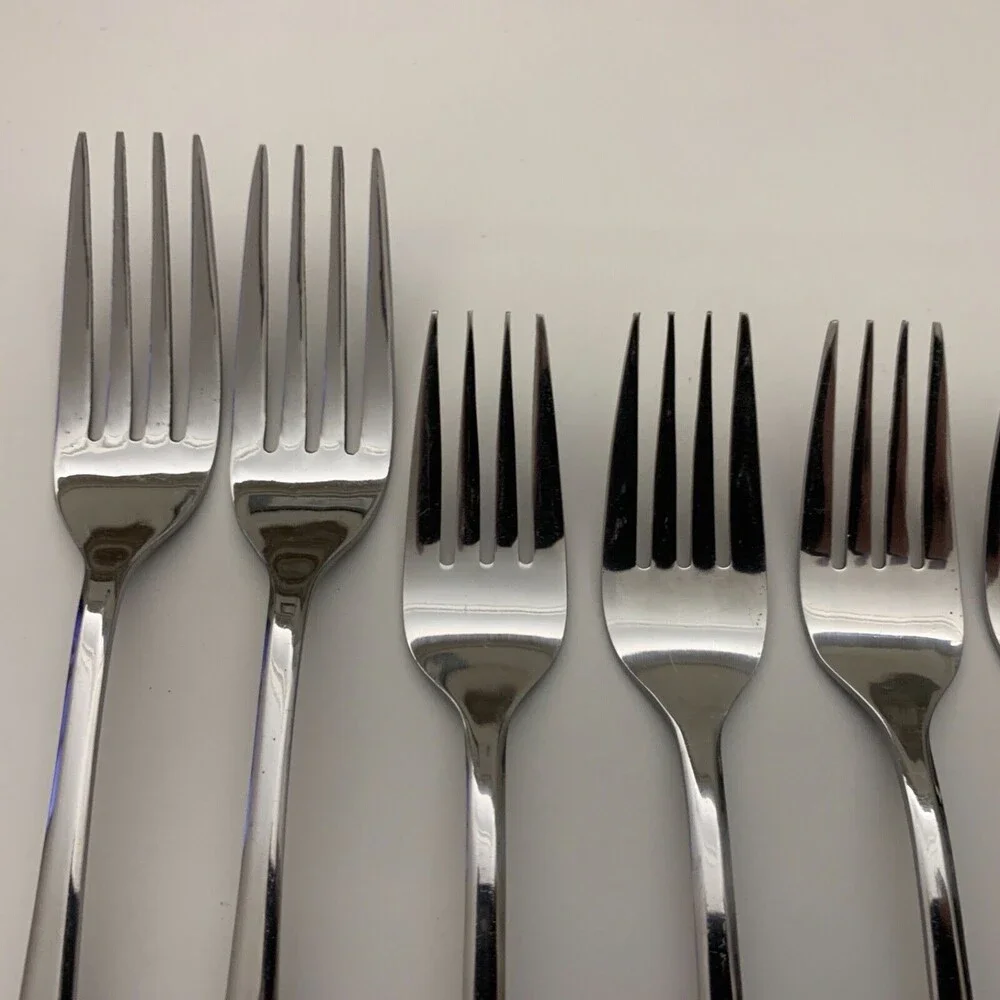 Select Stainless‎ Steel Forks Spoon Flatware Lot of 8